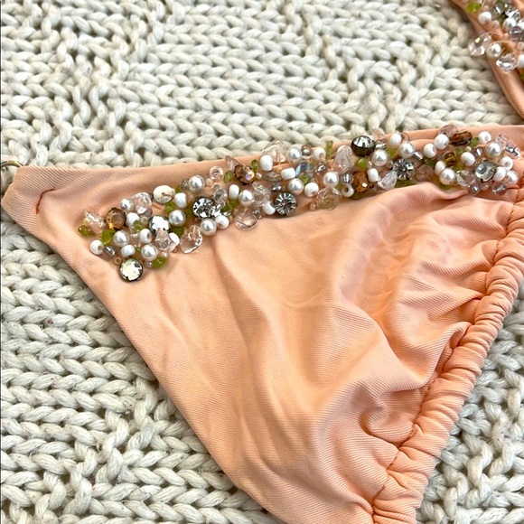 ZOE NYC | Women’s Pink Swim Top with Flattering Fit Bikini Bottoms Size. Medium - Picture 7 of 11